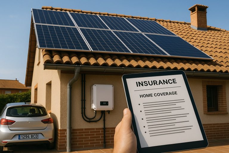 Placas solares y seguro de hogar: cómo saber si tu póliza las cubre y cuándo ampliar el capital