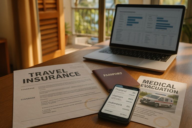 Cómo elegir un seguro de viaje para el Sudeste Asiático: capital médico, repatriación y actividades acuáticas Cómo elegir un seguro de viaje para el Sudeste Asiático: capital médico, repatriación y actividades acuáticas